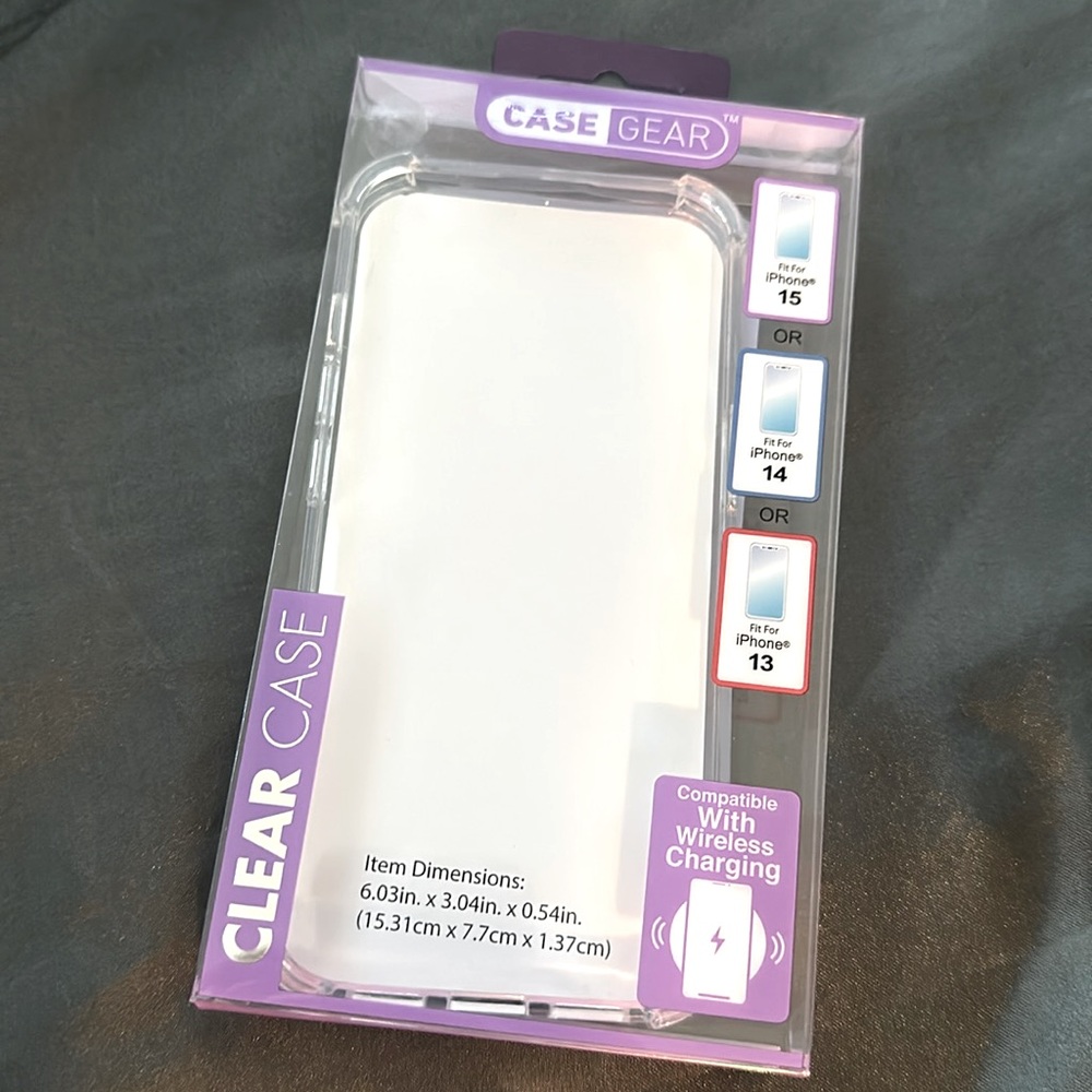 $3 or free with Bundle🎁 Clear Case Gear for iPhones 13,14 & 15